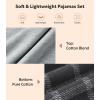 imageDAVID ARCHY Mens Pajamas Set  Soft Pj Sets for Men Long Sleeve Pajamas Men Cotton Mens Pjs Sets Loungewear with PocketsBlackplaid