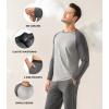 imageDAVID ARCHY Mens Pajamas Set  Soft Pj Sets for Men Long Sleeve Pajamas Men Cotton Mens Pjs Sets Loungewear with PocketsDark Gray