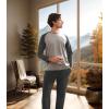 imageDAVID ARCHY Mens Pajamas Set  Soft Pj Sets for Men Long Sleeve Pajamas Men Cotton Mens Pjs Sets Loungewear with PocketsDark Gray