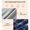 imageDAVID ARCHY Mens Pajamas Set  Soft Pj Sets for Men Long Sleeve Pajamas Men Cotton Mens Pjs Sets Loungewear with PocketsDark Greyplaid