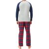 imageDAVID ARCHY Mens Pajamas Set  Soft Pj Sets for Men Long Sleeve Pajamas Men Cotton Mens Pjs Sets Loungewear with PocketsIndigoplaid