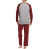 imageDAVID ARCHY Mens Pajamas Set  Soft Pj Sets for Men Long Sleeve Pajamas Men Cotton Mens Pjs Sets Loungewear with PocketsMaroon
