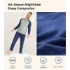 imageDAVID ARCHY Mens Pajamas Set  Soft Pj Sets for Men Long Sleeve Pajamas Men Cotton Mens Pjs Sets Loungewear with PocketsNavy Blue