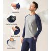 imageDAVID ARCHY Mens Pajamas Set  Soft Pj Sets for Men Long Sleeve Pajamas Men Cotton Mens Pjs Sets Loungewear with PocketsNavy Blue