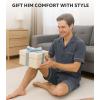 imageDAVID ARCHY Mens Pajamas Set Short Sleeve Summer Loungewear Soft Lightweight 2 Piece Pj Shorts Set with PocketsDark Gray