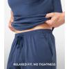 imageDAVID ARCHY Mens Pajamas Set Short Sleeve Summer Pajamas Soft Cotton Pajamas for Men Lightweight Lounge Set with PocketsNavy Blue