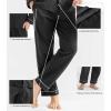 imageDAVID ARCHY Mens Pajamas Set Soft Cotton Notched Collar Pajamas for Men Long Sleeve Mens Sleepwear with Pockets ampamp Front FlyDark Gray