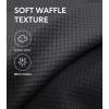 imageDAVID ARCHY Mens Pajamas Set Waffle Knit Short Sleeve Sleepwear Lightweight Summer LoungewearDark Grey