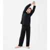imageDAVID ARCHY Mens Pajamas Set Waffle Knit Sleepwear Warm ampamp Soft Loungewear Notched Collar with Roomy Pockets PjsBlack