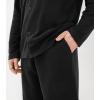 imageDAVID ARCHY Mens Pajamas Set Waffle Knit Sleepwear Warm ampamp Soft Loungewear Notched Collar with Roomy Pockets PjsBlack