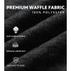 imageDAVID ARCHY Mens Pajamas Set Waffle Knit Sleepwear Warm ampamp Soft Loungewear Notched Collar with Roomy Pockets PjsBlack