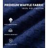 imageDAVID ARCHY Mens Pajamas Set Waffle Knit Sleepwear Warm ampamp Soft Loungewear Notched Collar with Roomy Pockets PjsNavy Blue