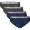 imageDAVID ARCHY Mens 4 Pack Micro Modal Underwear Soft Breathable Ultra Big Pouch Bikinis M Dark GrayNavy Blue