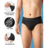 imageDAVID ARCHY Mens Briefs Micro Modal Dual Pouch Briefs Support Pouch Underwear Breathable Soft Briefs for Men 4 or 7 PackBlack