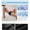 imageDAVID ARCHY Mens Briefs Micro Modal Dual Pouch Briefs Support Pouch Underwear Breathable Soft Briefs for Men 4 or 7 PackBlack