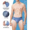 imageDAVID ARCHY Mens Briefs Micro Modal Dual Pouch Briefs Support Pouch Underwear Breathable Soft Briefs for Men 4 or 7 PackDark