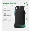 imageDAVID ARCHY Mens Tank Top Bamboo Rayon Undershirts Tank Shirt MoistureWicking AShirt for Men 3 or 5 PackBlack  5pack