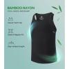 imageDAVID ARCHY Mens Tank Top Bamboo Rayon Undershirts Tank Shirt MoistureWicking AShirt for Men 3 or 5 PackBlackNavy BlueRaisin