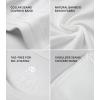 imageDAVID ARCHY Mens Undershirt Bamboo Rayon MoistureWicking Crewneck TShirts Stretch Tees for Men 3 or 5 PackA10  Iceberg