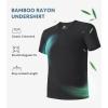 imageDAVID ARCHY Mens Undershirt Bamboo Rayon MoistureWicking Crewneck TShirts Stretch Tees for Men 3 or 5 PackA2  Crewneck  Black