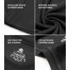imageDAVID ARCHY Mens Undershirt Bamboo Rayon MoistureWicking Crewneck TShirts Stretch Tees for Men 3 or 5 PackA3  Crewneck  BlackDark GrayLight Gray