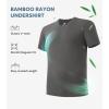 imageDAVID ARCHY Mens Undershirt Bamboo Rayon MoistureWicking Crewneck TShirts Stretch Tees for Men 3 or 5 PackC3  Crewneck  BlackHeather Dark GrayHeather Light Gray