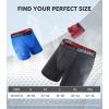imageSeparatec Mens Underwear with Pouch for balls Anti Chafing Underwear Men Athletic Sport Performance Long Boxer Briefs 3 PackA1  Black