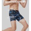 imageSeparatec Mens Underwear with Pouch for balls Anti Chafing Underwear Men Athletic Sport Performance Long Boxer Briefs 3 PackA1  Bright BlueBlackBlue Camo