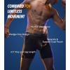 imageSeparatec Mens Underwear with Pouch for balls Anti Chafing Underwear Men Athletic Sport Performance Long Boxer Briefs 3 PackB1  Black