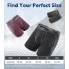 imageSeparatec Mens Underwear with Pouch for balls Anti Chafing Underwear Men Athletic Sport Performance Long Boxer Briefs 3 PackC1  Olive GreenBlackGrape