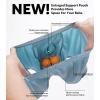 imageSeparatec Mens Underwear with Pouch for balls Anti Chafing Underwear Men Athletic Sport Performance Long Boxer Briefs 3 PackC1  Wed GreenSat RedTue Yellow