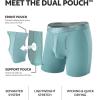 imageSeparatec Mens Underwear with Pouch for balls Anti Chafing Underwear Men Athletic Sport Performance Long Boxer Briefs 3 PackC1  Wed GreenSat RedTue Yellow