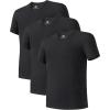 imageDAVID ARCHY Mens Undershirt Bamboo Rayon MoistureWicking Crewneck TShirts Stretch Tees for Men 3 or 5 PackA2  Crewneck  Black