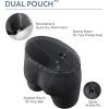 imageDAVID ARCHY Mens Soft Underwear Micro Modal Dual Pouch Trunks Ball Pouch Bulge Enhancing Boxer Briefs for Men 3 or 4 PackA4  BlackCharcoal  25 in 4 Pack