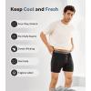 imageDAVID ARCHY Mens Underwear Bamboo Rayon Boxers for Men Breathable and Cool Mens Boxer Shorts with Button Fly 3 or 5 PackA2  Black3
