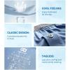 imageDAVID ARCHY Mens Underwear Bamboo Rayon Boxers for Men Breathable and Cool Mens Boxer Shorts with Button Fly 3 or 5 PackA5  BlueLight GreenHeather Gray