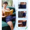 imageDAVID ARCHY Mens Underwear Bamboo Rayon Boxers for Men Breathable and Cool Mens Boxer Shorts with Button Fly 3 or 5 PackA6  BlueRedYellow
