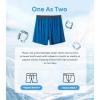 imageDAVID ARCHY Mens Underwear Bamboo Rayon Boxers for Men Breathable and Cool Mens Boxer Shorts with Button Fly 3 or 5 PackA6  BlueRedYellow