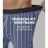 imageDAVID ARCHY Mens Underwear Bamboo Rayon Boxers for Men Breathable and Cool Mens Boxer Shorts with Button Fly 3 or 5 PackC1  BlackHoliday StripeStylish Plaid