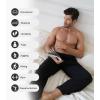 imageDAVID ARCHY Mens Pajama Pants Cotton Comfy Sleep Bottoms Lightweight Lounge Pants with Pockets Soft Sleepwear PJs 2 PackBlackNavy Bluewide Leg Opening