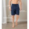 imageDAVID ARCHY Mens Pajama Shorts Soft Cotton Plaid Sleep Shorts with Pockets Comfy Lounge Woven Pajamas Bottoms for Men 3 packCharcoal Black Plaidnavy White Plaiddeep Navy Plaid