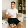 imageDAVID ARCHY Mens Pajama Shorts UltraSoft Cotton Sleep Shorts with Pockets Breathable ampamp Lightweight Lounge Sleepwear 2 PackBlackDark Gray