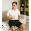 imageDAVID ARCHY Mens Pajama Shorts UltraSoft Cotton Sleep Shorts with Pockets Breathable ampamp Lightweight Lounge Sleepwear 2 PackBlackSage Green