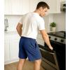 imageDAVID ARCHY Mens Pajama Shorts UltraSoft Cotton Sleep Shorts with Pockets Breathable ampamp Lightweight Lounge Sleepwear 2 PackDark GrayDusty Blue