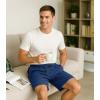imageDAVID ARCHY Mens Pajama Shorts UltraSoft Cotton Sleep Shorts with Pockets Breathable ampamp Lightweight Lounge Sleepwear 2 PackDark GrayDusty Blue