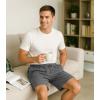 imageDAVID ARCHY Mens Pajama Shorts UltraSoft Cotton Sleep Shorts with Pockets Breathable ampamp Lightweight Lounge Sleepwear 2 PackDark GrayNavy Blue