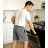 imageDAVID ARCHY Mens Pajama Shorts UltraSoft Cotton Sleep Shorts with Pockets Breathable ampamp Lightweight Lounge Sleepwear 2 PackDark GrayNavy Blue