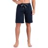imageDAVID ARCHY Mens Pajama Shorts UltraSoft Cotton Sleep Shorts with Pockets Breathable ampamp Lightweight Lounge Sleepwear 2 PackNavy BlueHeather Dark Gray