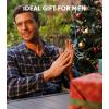 imageDAVID ARCHY Mens Pajamas Set Flannel Pjs Sets UltraSoft Cotton Pajamas for Men Classic Plaid Lounge Set with Roomy PocketsDark Gray