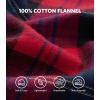 imageDAVID ARCHY Mens Pajamas Set Flannel Pjs Sets UltraSoft Cotton Pajamas for Men Classic Plaid Lounge Set with Roomy PocketsRedblue